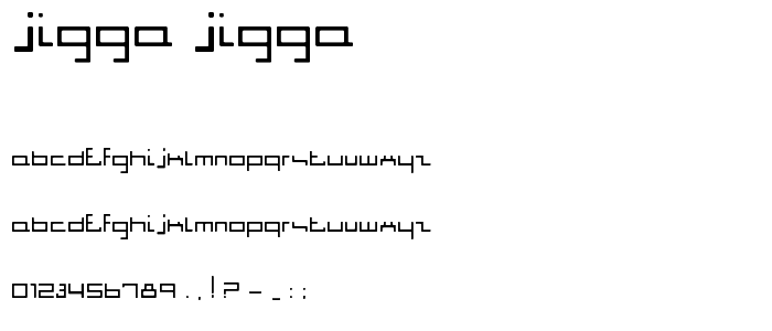 Jigga jigga font